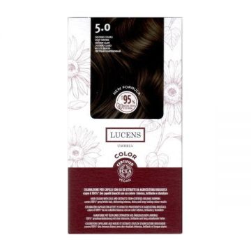 Vopsea de par fara amoniac Saten Deschis 5.0 Lucens Umbria 50ml