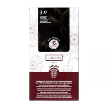 Vopsea de par fara amoniac Saten Inchis 3.0 Lucens Umbria, 50 ml