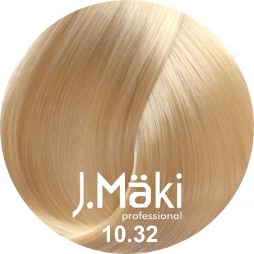 Vopsea de par J.Maki Professional 10.32 extra light beige blonde, 60 ml