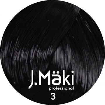 Vopsea de par J.Maki Professional 3 dark brown, 60 ml