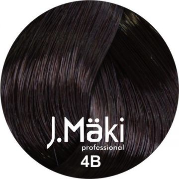Vopsea de par J.Maki Professional 4B medium chocolate brown, 60 ml