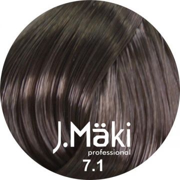 Vopsea de par J.Maki Professional 7.1 medium ash blonde, 60 ml
