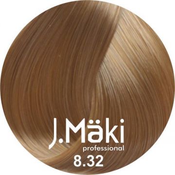 Vopsea de par J.Maki Professional 8.32 light beige blonde, 60 ml