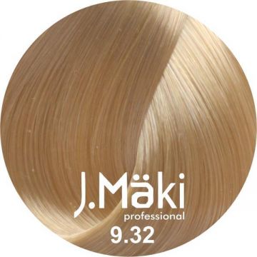 Vopsea de par J.Maki Professional 9.32 very light beige blonde, 60 ml