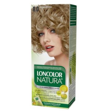 Vopsea de Par Permanenta cu Amoniac, 8.0 Blond Deschis, Loncolor