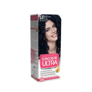 Vopsea de Par Permanenta Loncolor Ultra 1.2 Negru Albastru, 100 ml