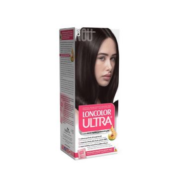 Vopsea de Par Permanenta Loncolor Ultra 3 Castaniu Inchis, 100 ml