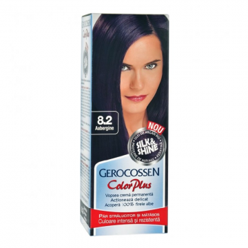 Vopsea de par Silk&Shine, 8.2 Aubergine, 50ml, Gerocossen