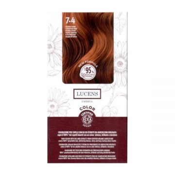 Vopsea fara amoniac Blond Aramiu 7.4 Lucens Umbria, 50 ml