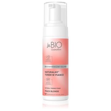 beBIO Natural Foam Toner Peach Blonde spuma tonica pentru păr