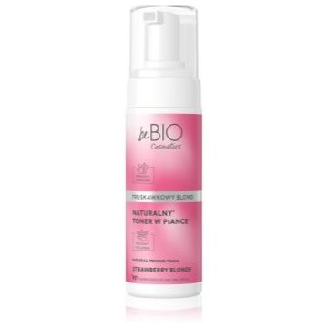 beBIO Natural Foam Toner Strawberry Blonde spuma tonica pentru păr