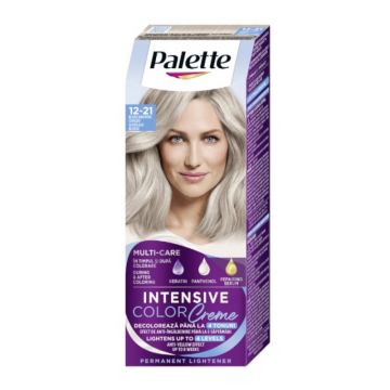 Decolorant Schwarzkopf Palette Intensive Color Creme 12-21 Blond Argintiu Cenusiu, 110 ml