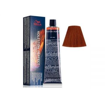 DETERIORAT - Vopsea Crema Permanenta - Wella Professionals Koleston Perfect ME+ Vibrant Reds, nuanta 7/43 Blond Mediu Rosu Auriu