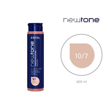Masca nuantatoare cu cheratina pentru par blond NewTone Estel, 10/7 Blond deschis maroniu, 400 ml