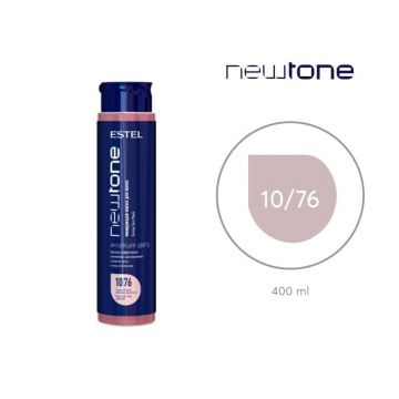 Masca nuantatoare cu cheratina pentru par blond NewTone Estel,10/76 Blond deschis maroniu-violet, 400 ml