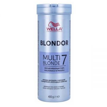 Pudra Decoloranta - Wella Professionals Blondor Multi Blonde 7 Powder Lightener, 400 g