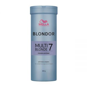 Pudra Decoloranta - Wella Professionals Blondor Multi Blonde 7 Powder Lightener, 400 g