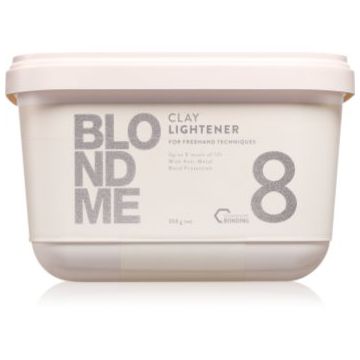 Schwarzkopf Professional Blondme Clay Lightener 8 pudra decoloranta pentru par blond
