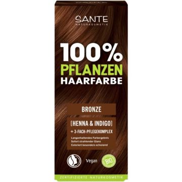 Vopsea de Par Bio, Bronz, pe Baza de Plante, 100 g, LaVera and Sante