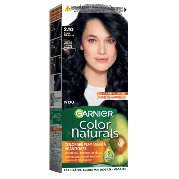 Vopsea de par permanenta Color Naturals 2.10 Negru Albastrui, 112ml, Garnier
