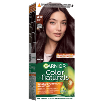 Vopsea de par permanenta Color Naturals 4.12 Saten Rece, 112ml, Garnier