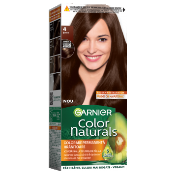 Vopsea de par permanenta Color Naturals 4 Saten, 112ml, Garnier