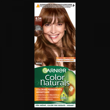 Vopsea de par permanenta Color Naturals 6.34 Ciocolata, 112ml, Garnier