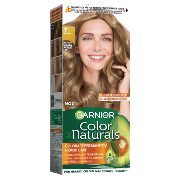 Vopsea de par permanenta Color Naturals 7 Blond, 112ml, Garnier