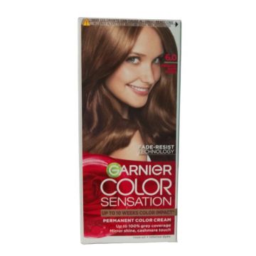 Vopsea de Par Permanenta cu Amoniac Garnier Color Sensation 6.0 Blond Inchis Pretios, 110 ml