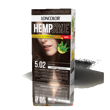 Vopsea de par permanenta HempStyle Nr. 5.02, 110ml, Loncolor