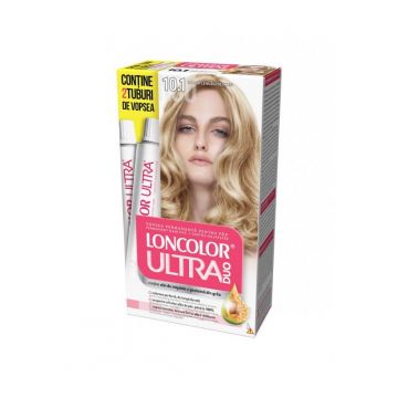 Vopsea de Par Permanenta Loncolor Ultra Max 10.1 Blond Cenusiu Deschis, 200 ml