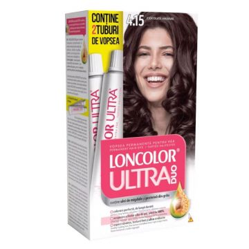 Vopsea de Par Permanenta Loncolor Ultra Max 4.15 Ciocolata Amaruie
