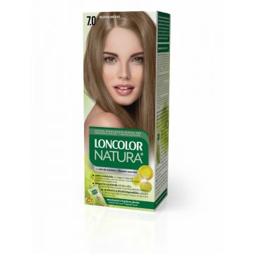 Vopsea de par permanenta Natura Nr. 7.0, 110ml, Loncolor