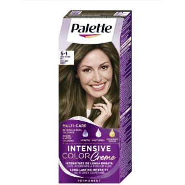 Vopsea de Par Permanenta Palette Intensive Color Creme, 5-1 Light Brown, 110 ml