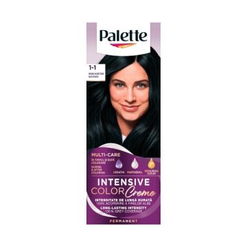 Vopsea de Par Permanenta Palette Intensive Color Creme C1 Negru Albastrui, 110 ml