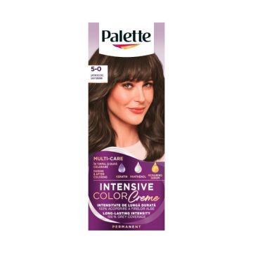 Vopsea de Par Permanenta Palette Intensive Color Creme N4 Saten Deschis, 110 ml