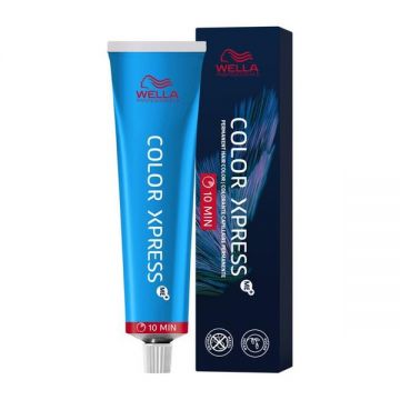 Vopsea de Par Permanenta pentru Retusarea Rapida a Radacinilor - Wella Professionals Color Xpress, nuanta Dark Blonde Natural Brown 6/07, 60 ml