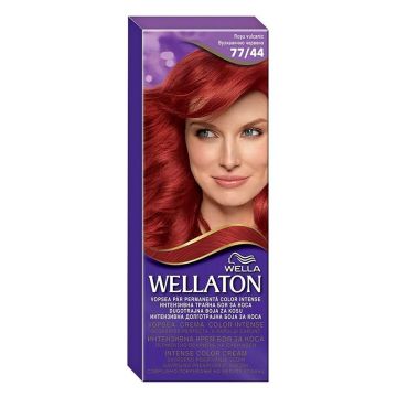 Vopsea de Par Permanenta Wella Wellaton 77/44 Volcanic Red, 110 ml