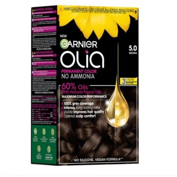 Vopsea Permanenta fara Amoniac, 5.0 Saten, Garnier Olia, 112 ml