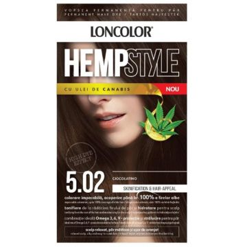 Vopsea Permanenta pentru Par Loncolor HempStyle, 5.02 Ciocolatino, 100 ml