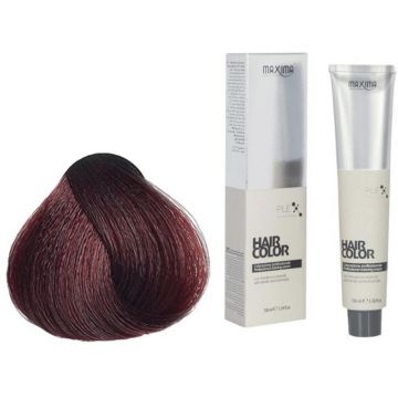 Vopsea Profesionala de Par Maxima, 5.6 Saten Roscat Deschis, 100 ml