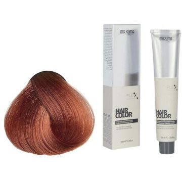 Vopsea Profesionala de Par Maxima, 7.46 Blond Aramiu Roscat, 100 ml