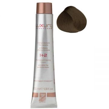 Vopsea Crema Permanenta Luxury Green Light, nuanta Light Beige Brown 5.32, 100 ml