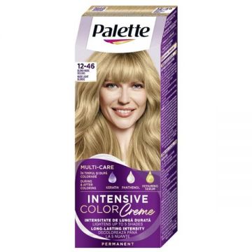 Vopsea de Par Permanenta - Schwarzkopf Palette Intensive Color Creme Long-Lasting Intensity Permanent, nuanta 12-46 (BW12) Blond Nude Deschis