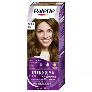 Vopsea de Par Permanenta - Schwarzkopf Palette Intensive Color Creme Long-Lasting Intensity Permanent, nuanta 6-65 (W5) Nuga