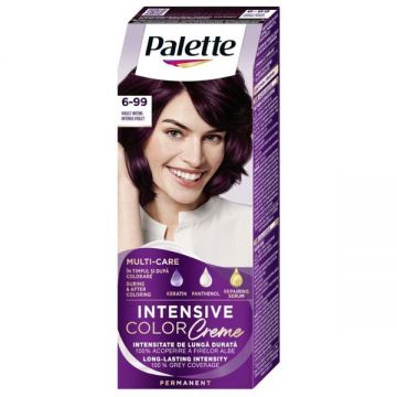 Vopsea de Par Permanenta - Schwarzkopf Palette Intensive Color Creme Long-Lasting Intensity Permanent, nuanta 6-99 (V5) Violet Intens