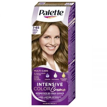 Vopsea de Par Permanenta - Schwarzkopf Palette Intensive Color Creme Long-Lasting Intensity Permanent, nuanta 7-65 (LG5) Ciocolatiu Stralucitor