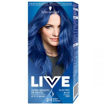 Vopsea de Par - Schwarzkopf Live Ultra Brights or Pastel, nuanta 095 Electric Blue Vopsea de Par - Schwarzkopf Live Ultra Brights or Pastel, nuanta 095 Electric Blue