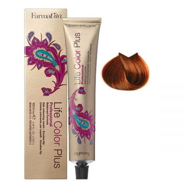 Vopsea Permanenta - FarmaVita Life Color Plus Professional, nuanta 7.43 Copper Golden Blonde, 100 ml