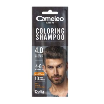 Sampon Nuantator Cameleo, 4.0 Brown, Barbati, 15 ml